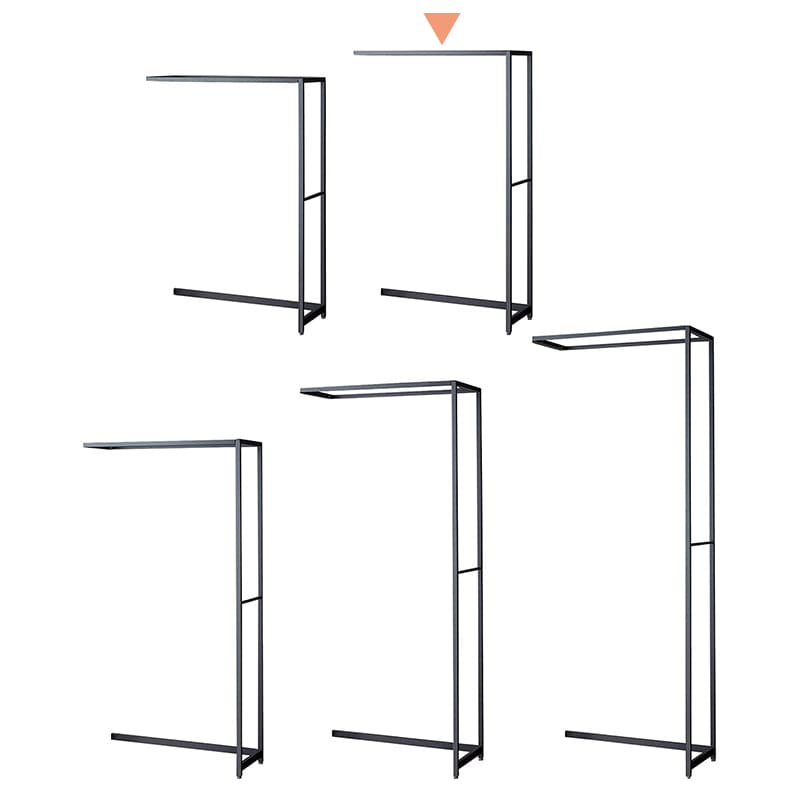 ストア・エキスプレス 店舗什器　ラテラル・ロコ　連結タイプ　グレー 幅90cm／奥行40×高さ150cm 61-808-48-2 1台（ご注文単位1台）【直送品】