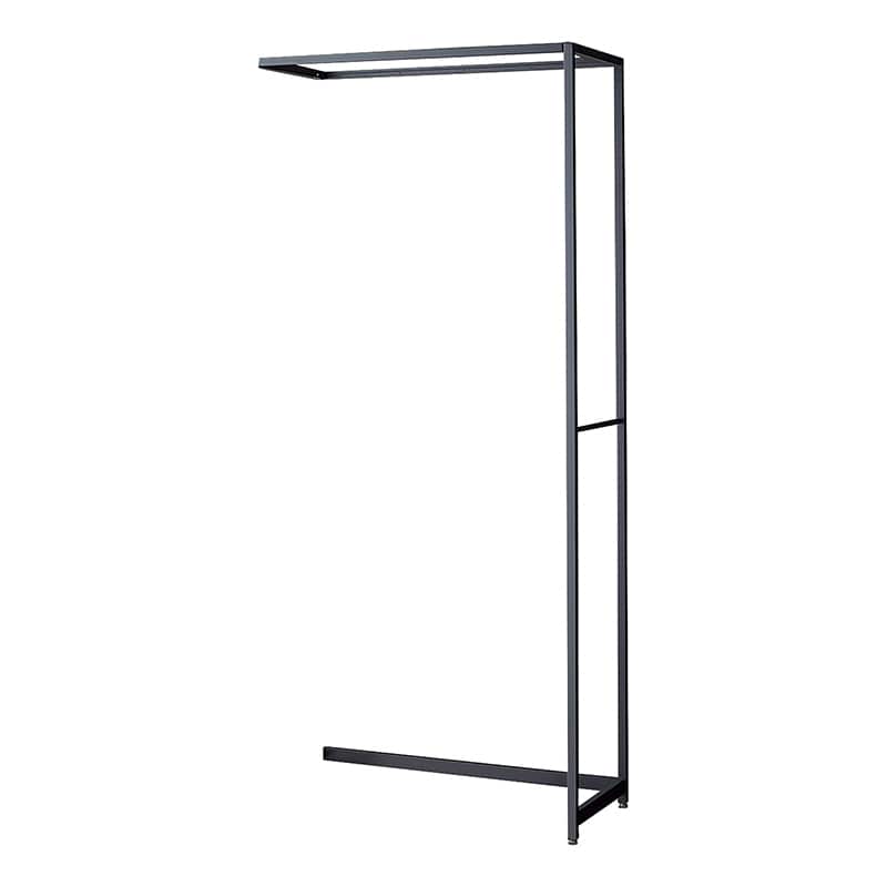 ストア・エキスプレス 店舗什器　ラテラル・ロコ　連結タイプ　グレー 幅90cm／奥行40×高さ210cm 61-808-48-4 1台（ご注文単位1台）【直送品】