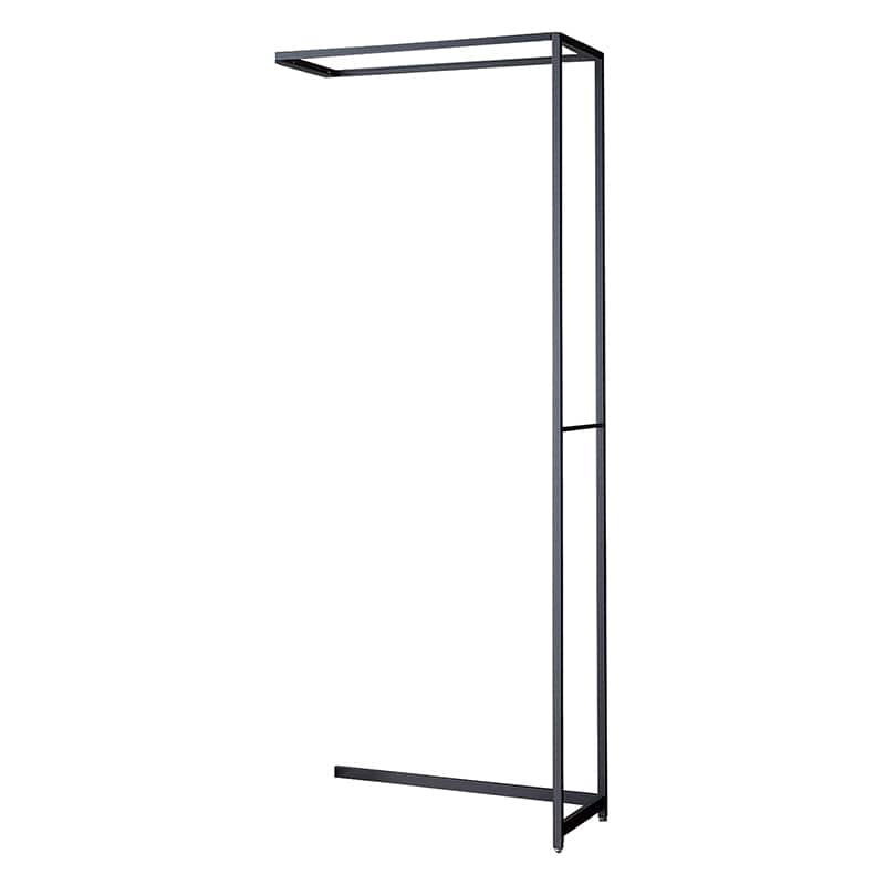 ストア・エキスプレス 店舗什器　ラテラル・ロコ　連結タイプ　グレー 幅90cm／奥行40×高さ240cm 61-808-48-5 1台（ご注文単位1台）【直送品】