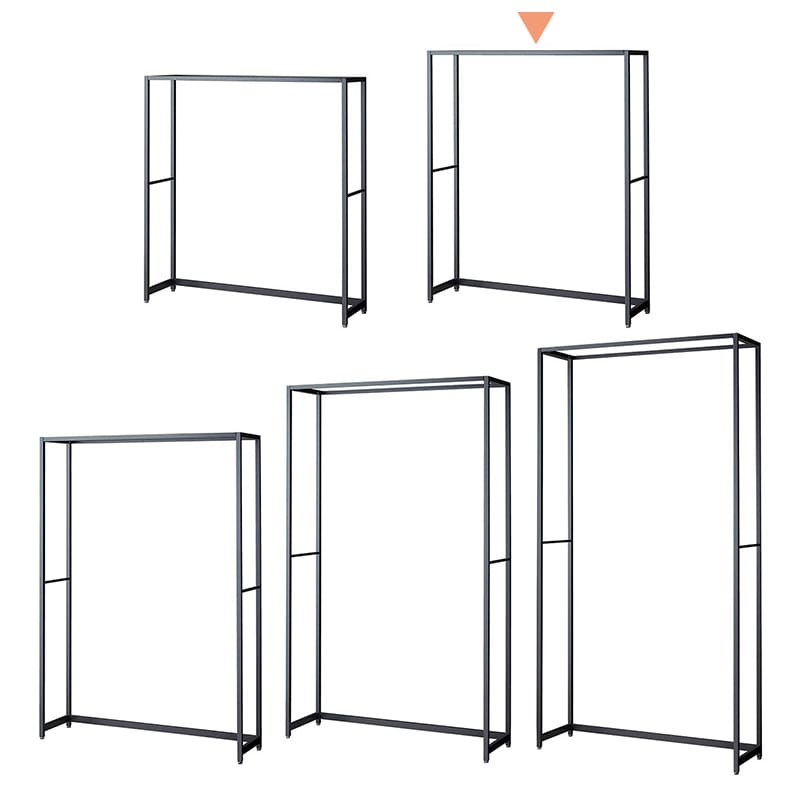 ストア・エキスプレス 店舗什器 ラテラル・ロコ 本体 グレー 幅120cm/奥行40×高さ150cm 61-808-51-2 1台(ご注文単位1台)【直送品】