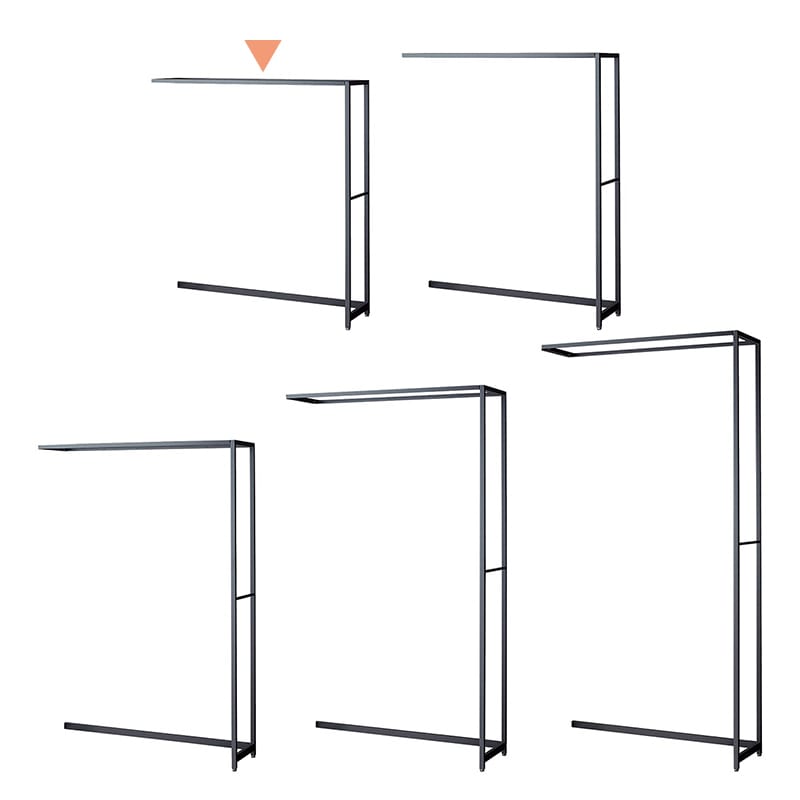 ストア・エキスプレス 店舗什器　ラテラル・ロコ　連結タイプ　グレー 幅120cm／奥行40×高さ135cm 61-808-52-1 1台（ご注文単位1台）【直送品】