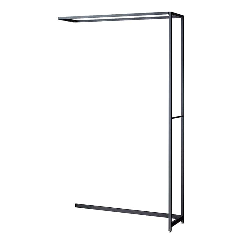 ストア・エキスプレス 店舗什器　ラテラル・ロコ　連結タイプ　グレー 幅120cm／奥行40×高さ210cm 61-808-52-4 1台（ご注文単位1台）【直送品】