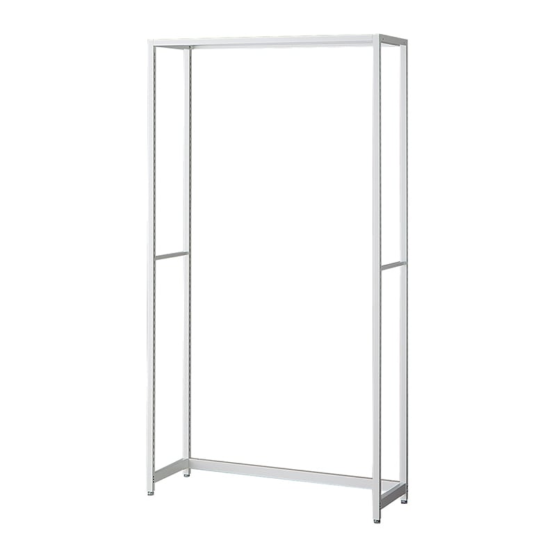 ストア・エキスプレス 店舗什器　ラテラル・ロコ　本体　ホワイト 幅90cm／奥行35×高さ180cm 61-808-53-3 1台（ご注文単位1台）【直送品】