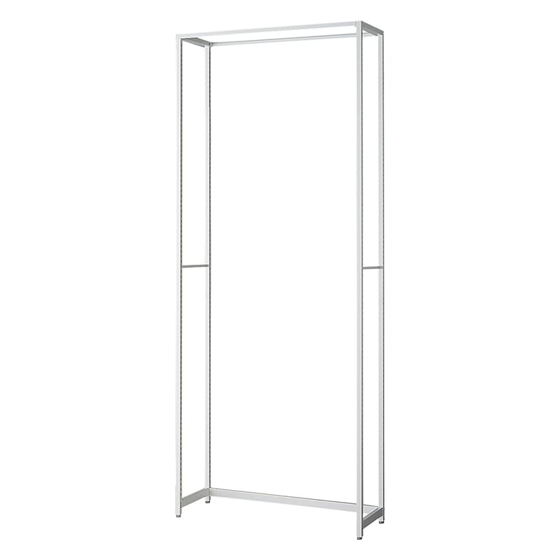 ストア・エキスプレス 店舗什器　ラテラル・ロコ　本体　ホワイト 幅90cm／奥行35×高さ240cm 61-808-53-5 1台（ご注文単位1台）【直送品】