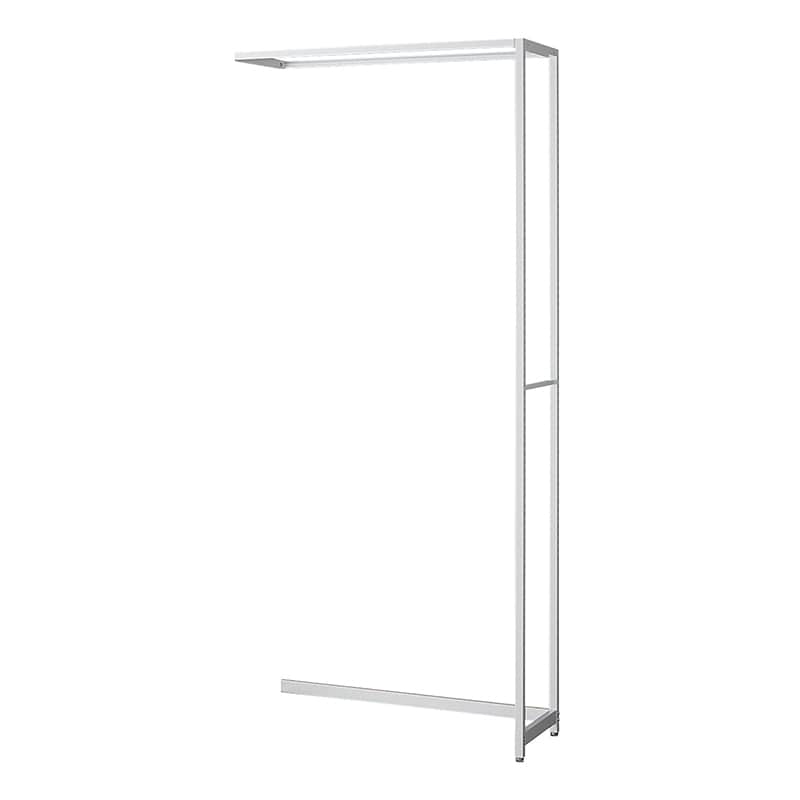 ストア・エキスプレス 店舗什器 ラテラル・ロコ 連結タイプ ホワイト 幅90cm/奥行35×高さ210cm 61-808-54-4 1台(ご注文単位1台)【直送品】