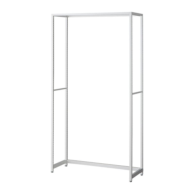 ストア・エキスプレス 店舗什器　ラテラル・ロコ　本体　ホワイト 幅90cm／奥行40×高さ180cm 61-808-55-3 1台（ご注文単位1台）【直送品】
