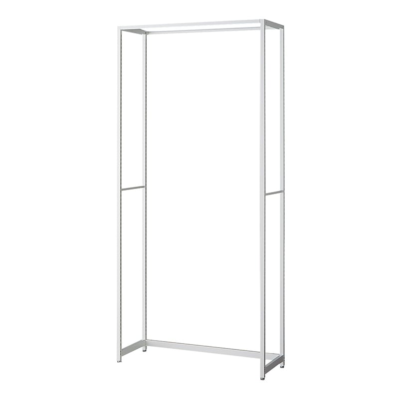 ストア・エキスプレス 店舗什器　ラテラル・ロコ　本体　ホワイト 幅90cm／奥行40×高さ210cm 61-808-55-4 1台（ご注文単位1台）【直送品】