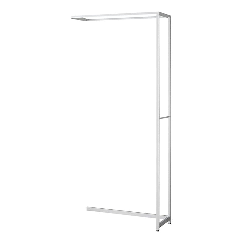 ストア・エキスプレス 店舗什器　ラテラル・ロコ　連結タイプ　ホワイト 幅90cm／奥行40×高さ210cm 61-808-56-4 1台（ご注文単位1台）【直送品】