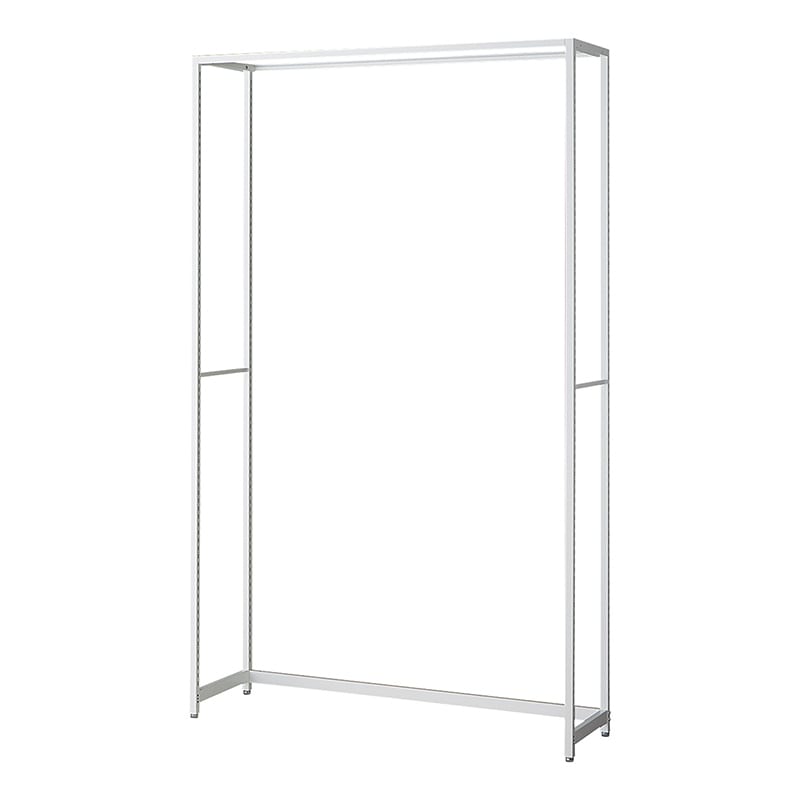 ストア・エキスプレス 店舗什器　ラテラル・ロコ　本体　ホワイト 幅120cm／奥行35×高さ210cm 61-808-57-4 1台（ご注文単位1台）【直送品】