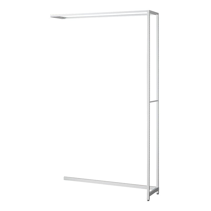 ストア・エキスプレス 店舗什器　ラテラル・ロコ　連結タイプ　ホワイト 幅120cm／奥行35×高さ210cm 61-808-58-4 1台（ご注文単位1台）【直送品】