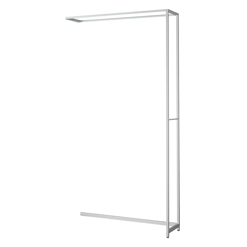 ストア・エキスプレス 店舗什器　ラテラル・ロコ　連結タイプ　ホワイト 幅120cm／奥行35×高さ240cm 61-808-58-5 1台（ご注文単位1台）【直送品】