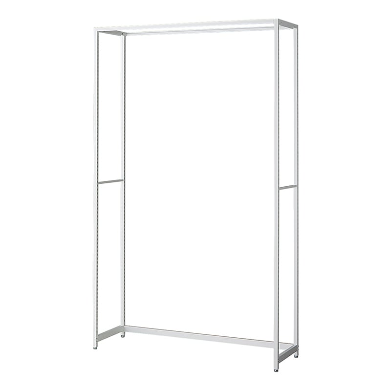 ストア・エキスプレス 店舗什器　ラテラル・ロコ　本体　ホワイト 幅120cm／奥行40×高さ210cm 61-808-59-4 1台（ご注文単位1台）【直送品】