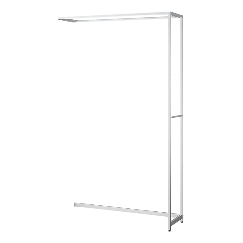 ストア・エキスプレス 店舗什器　ラテラル・ロコ　連結タイプ　ホワイト 幅120cm／奥行40×高さ210cm 61-808-60-4 1台（ご注文単位1台）【直送品】