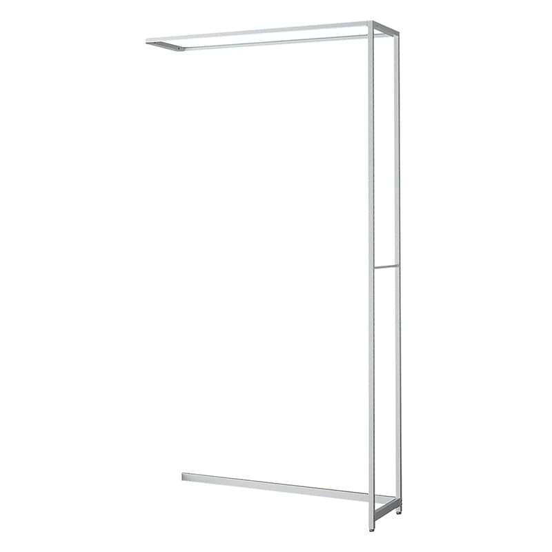 ストア・エキスプレス 店舗什器　ラテラル・ロコ　連結タイプ　ホワイト 幅120cm／奥行40×高さ240cm 61-808-60-5 1台（ご注文単位1台）【直送品】