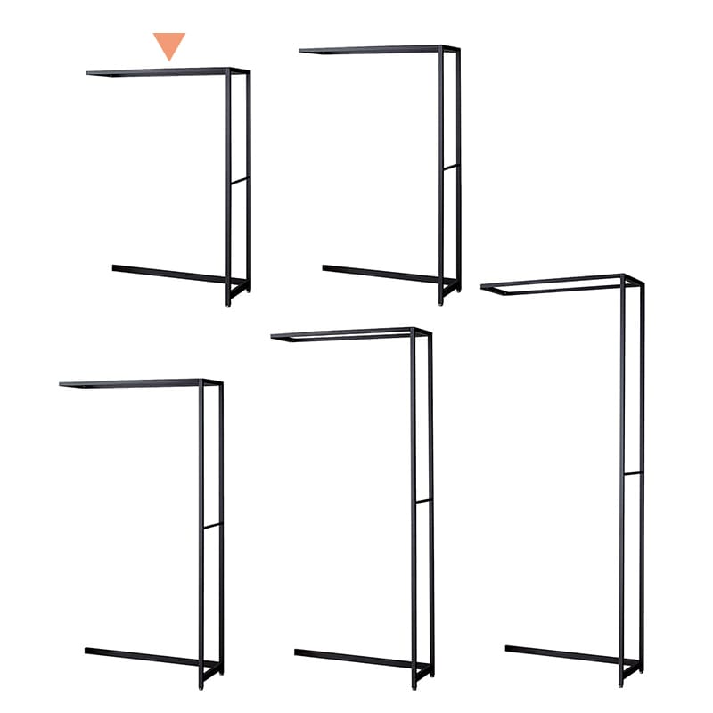ストア・エキスプレス 店舗什器　ラテラル・ロコ　連結タイプ　ブラック 幅90cm／奥行35×高さ135cm 61-808-62-1 1台（ご注文単位1台）【直送品】