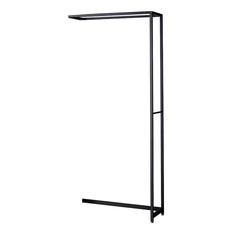 ストア・エキスプレス 店舗什器　ラテラル・ロコ　連結タイプ　ブラック 幅90cm／奥行35×高さ210cm 61-808-62-4 1台（ご注文単位1台）【直送品】