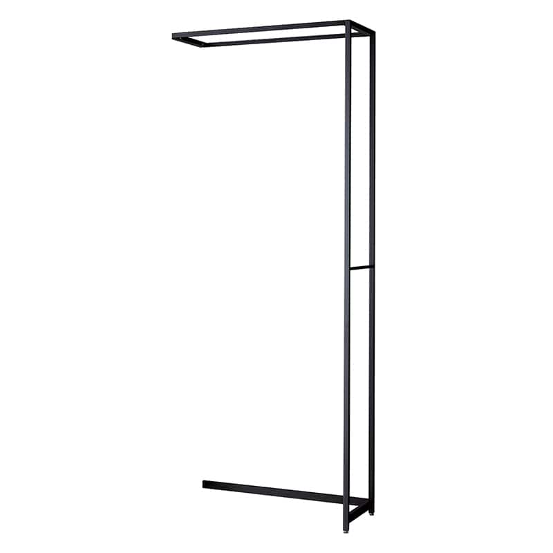 ストア・エキスプレス 店舗什器　ラテラル・ロコ　連結タイプ　ブラック 幅90cm／奥行35×高さ240cm 61-808-62-5 1台（ご注文単位1台）【直送品】