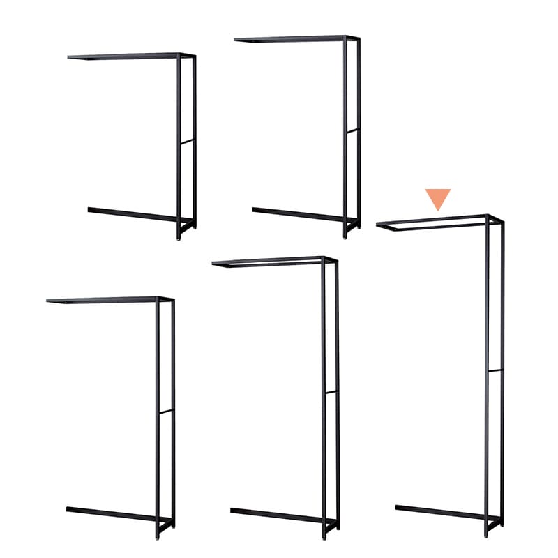 ストア・エキスプレス 店舗什器　ラテラル・ロコ　連結タイプ　ブラック 幅90cm／奥行35×高さ240cm 61-808-62-5 1台（ご注文単位1台）【直送品】