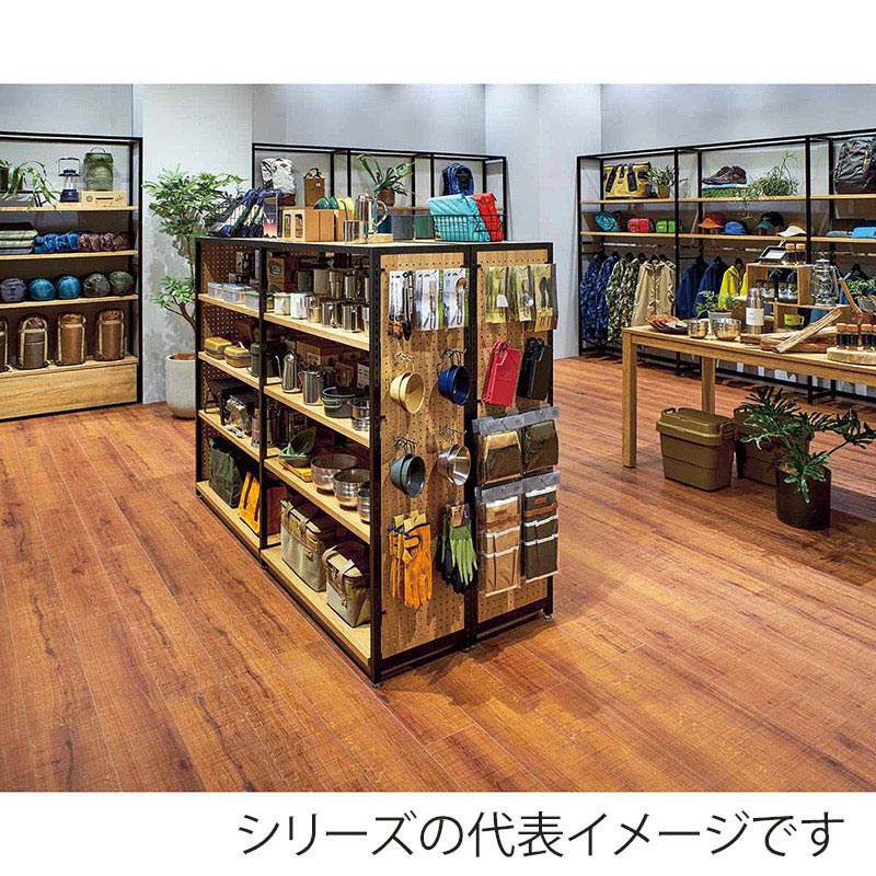 ストア・エキスプレス 店舗什器 ラテラル・ロコ 連結タイプ ブラック 幅90cm/奥行40×高さ135cm 61-808-64-1 1台(ご注文単位1台)【直送品】