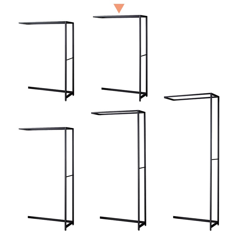 ストア・エキスプレス 店舗什器 ラテラル・ロコ 連結タイプ ブラック 幅90cm/奥行40×高さ150cm 61-808-64-2 1台(ご注文単位1台)【直送品】