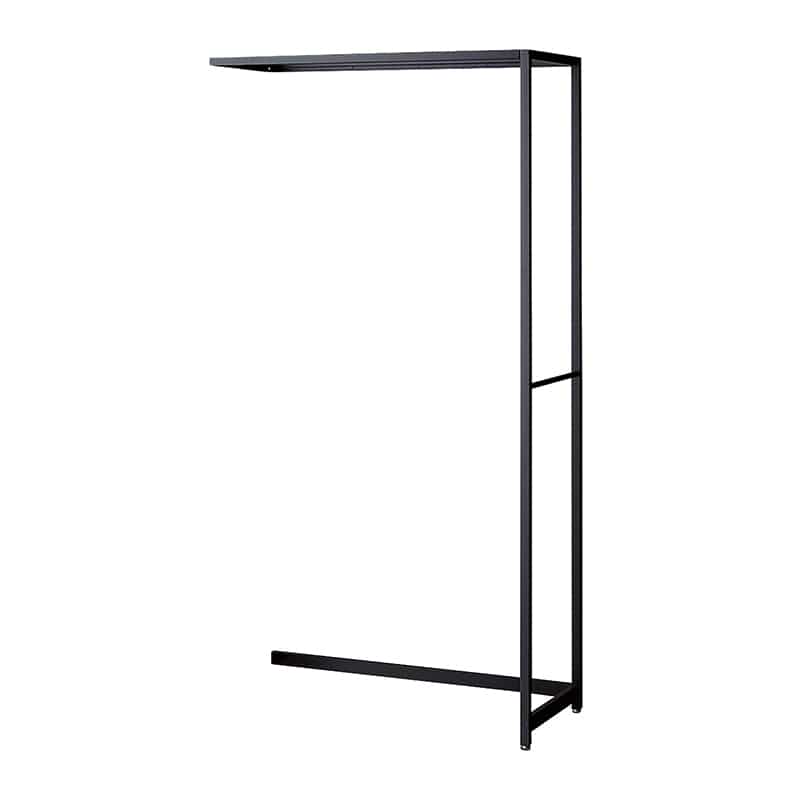 ストア・エキスプレス 店舗什器　ラテラル・ロコ　連結タイプ　ブラック 幅90cm／奥行40×高さ180cm 61-808-64-3 1台（ご注文単位1台）【直送品】