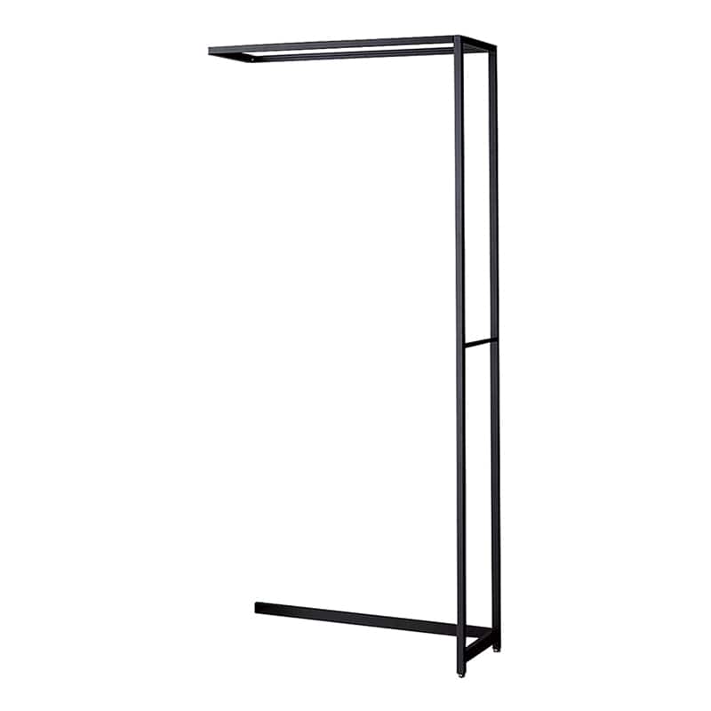 ストア・エキスプレス 店舗什器　ラテラル・ロコ　連結タイプ　ブラック 幅90cm／奥行40×高さ210cm 61-808-64-4 1台（ご注文単位1台）【直送品】