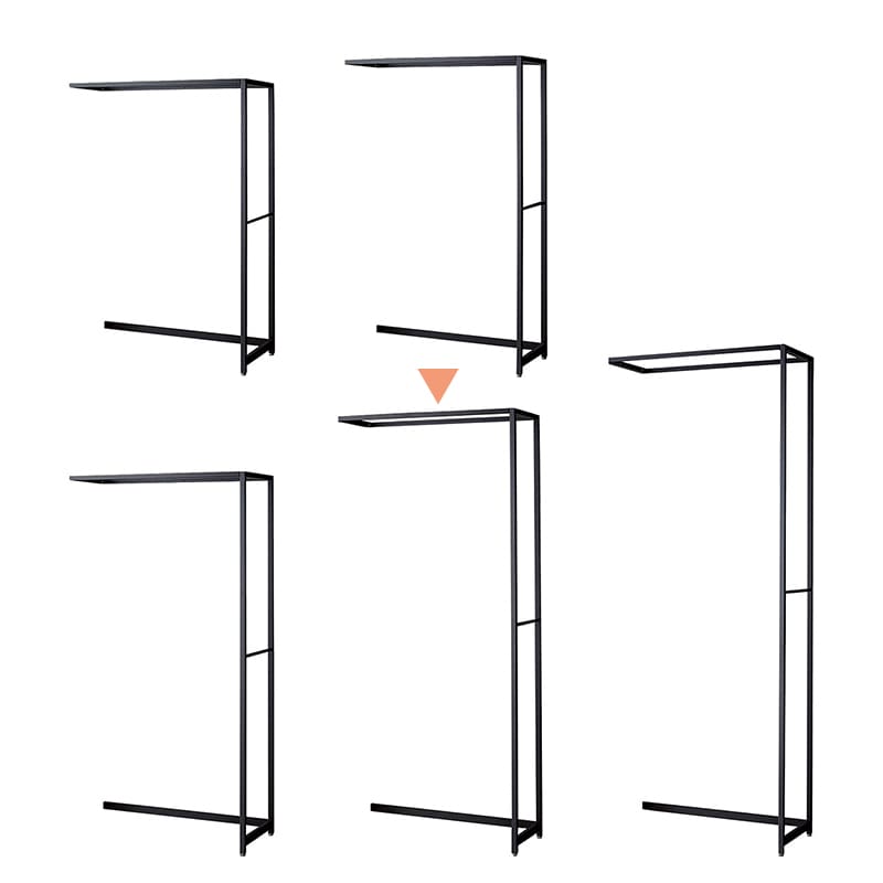 ストア・エキスプレス 店舗什器　ラテラル・ロコ　連結タイプ　ブラック 幅90cm／奥行40×高さ210cm 61-808-64-4 1台（ご注文単位1台）【直送品】