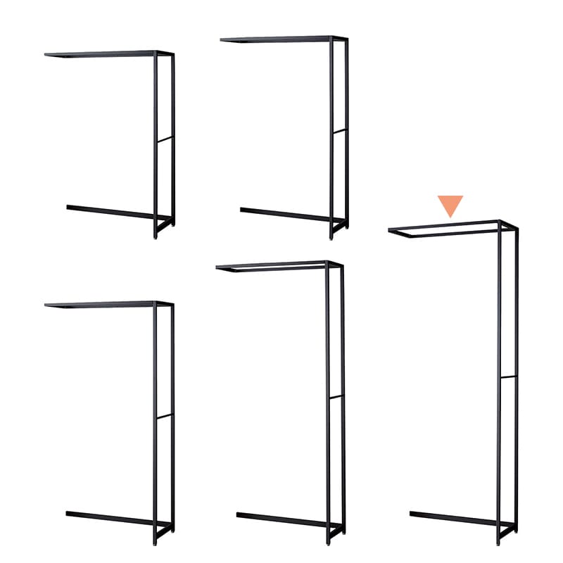 ストア・エキスプレス 店舗什器 ラテラル・ロコ 連結タイプ ブラック 幅90cm/奥行40×高さ240cm 61-808-64-5 1台(ご注文単位1台)【直送品】