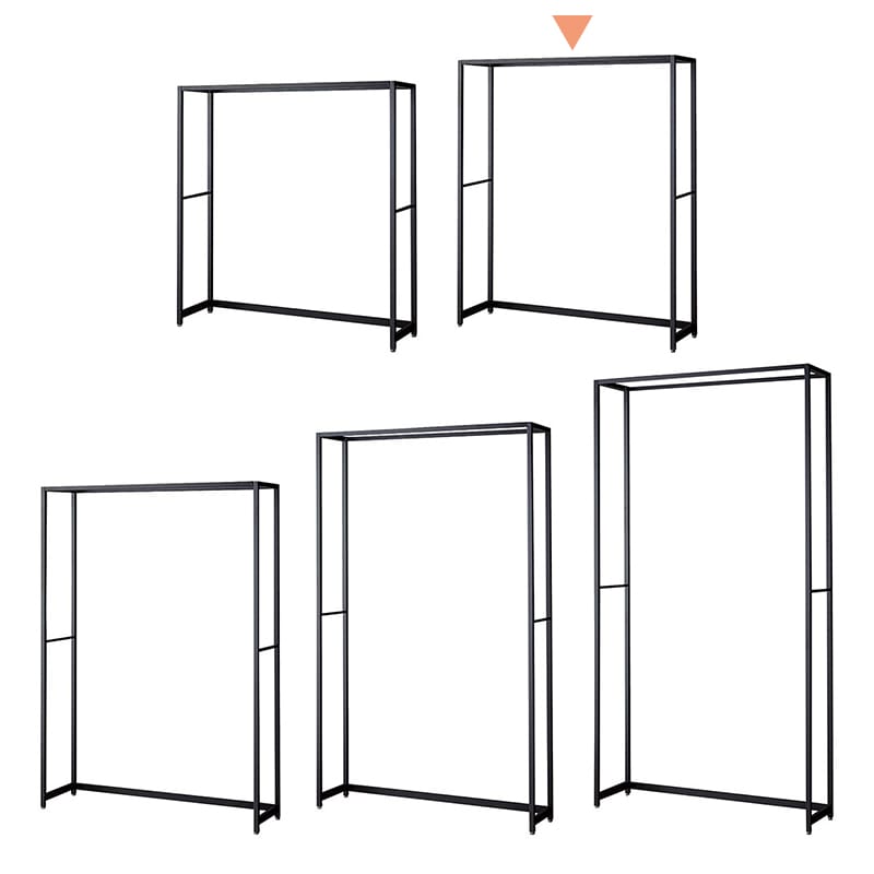 ストア・エキスプレス 店舗什器　ラテラル・ロコ　本体　ブラック 幅120cm／奥行35×高さ150cm 61-808-65-2 1台（ご注文単位1台）【直送品】