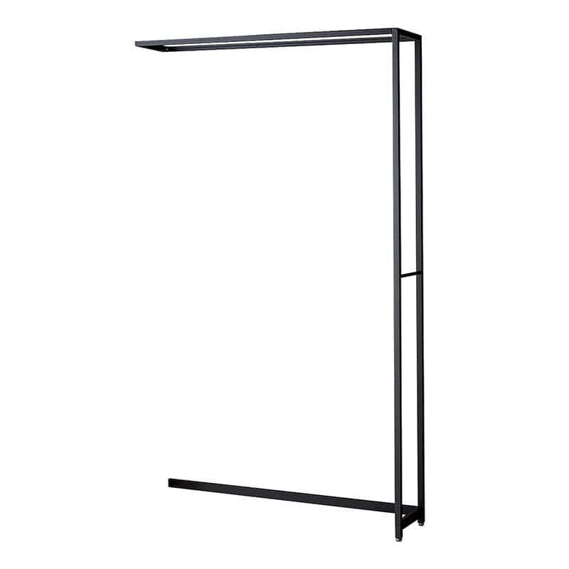 ストア・エキスプレス 店舗什器　ラテラル・ロコ　連結タイプ　ブラック 幅120cm／奥行35×高さ210cm 61-808-66-4 1台（ご注文単位1台）【直送品】