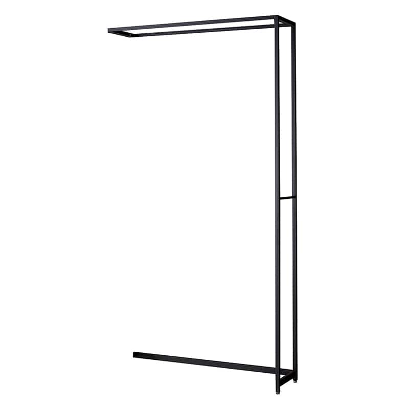 ストア・エキスプレス 店舗什器　ラテラル・ロコ　連結タイプ　ブラック 幅120cm／奥行35×高さ240cm 61-808-66-5 1台（ご注文単位1台）【直送品】
