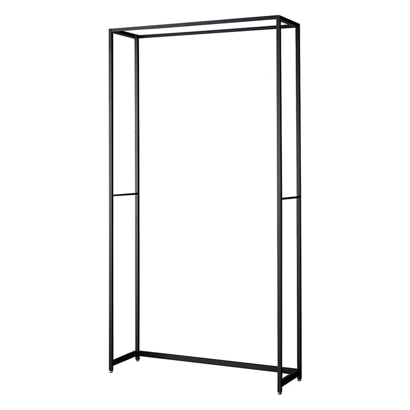 ストア・エキスプレス 店舗什器　ラテラル・ロコ　本体　ブラック 幅120cm／奥行40×高さ240cm 61-808-67-5 1台（ご注文単位1台）【直送品】