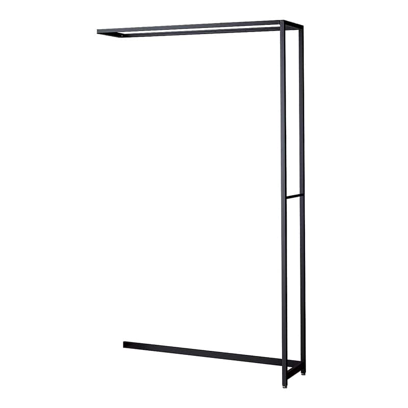 ストア・エキスプレス 店舗什器 ラテラル・ロコ 連結タイプ ブラック 幅120cm/奥行40×高さ210cm 61-808-68-4 1台(ご注文単位1台)【直送品】
