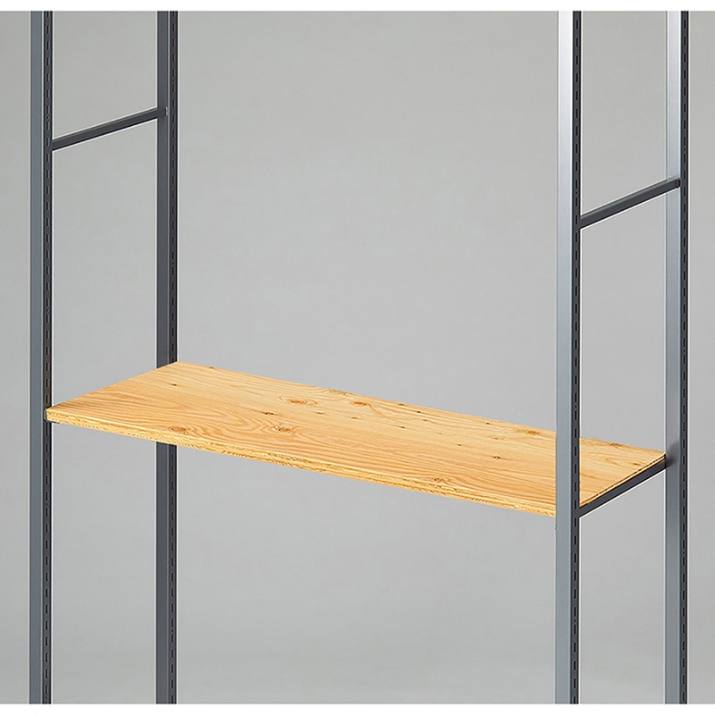 ストア・エキスプレス 店舗什器 ラテラル・ロコ 中間棚セット グレー用 90×35cm ラーチ合板 61-808-73-12 1セット(ご注文単位1セット)【直送品】