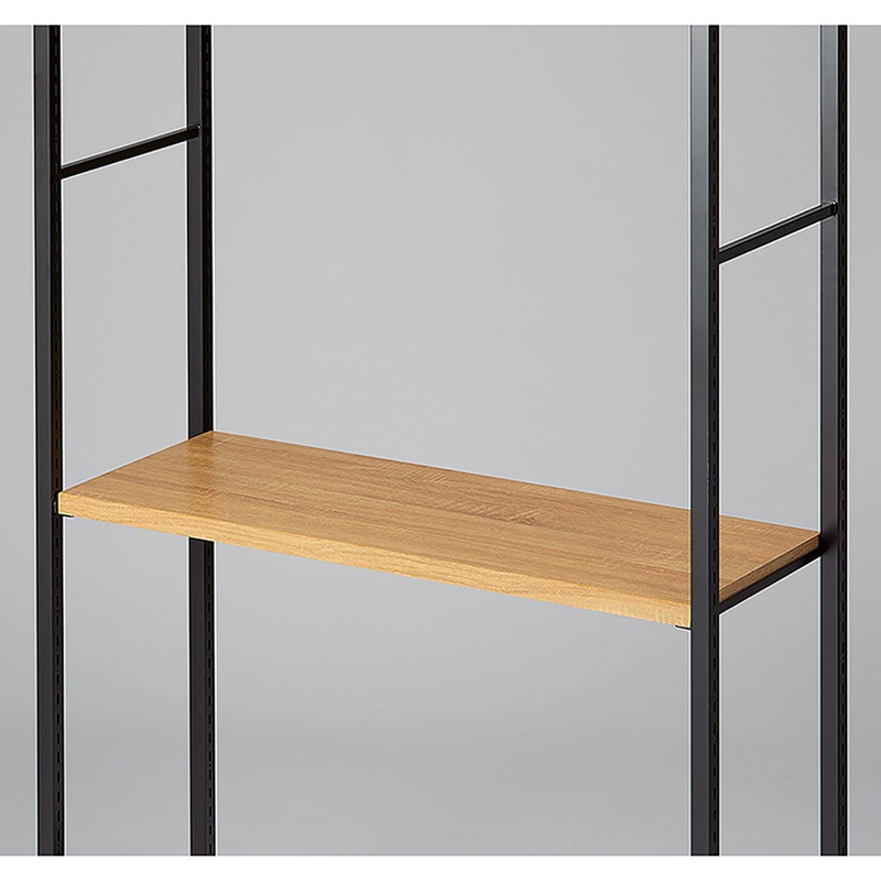 ストア・エキスプレス 店舗什器 ラテラル・ロコ 中間棚セット ブラック用 90×35cm ラスティック柄 61-808-75-3 1セット(ご注文単位1セット)【直送品】