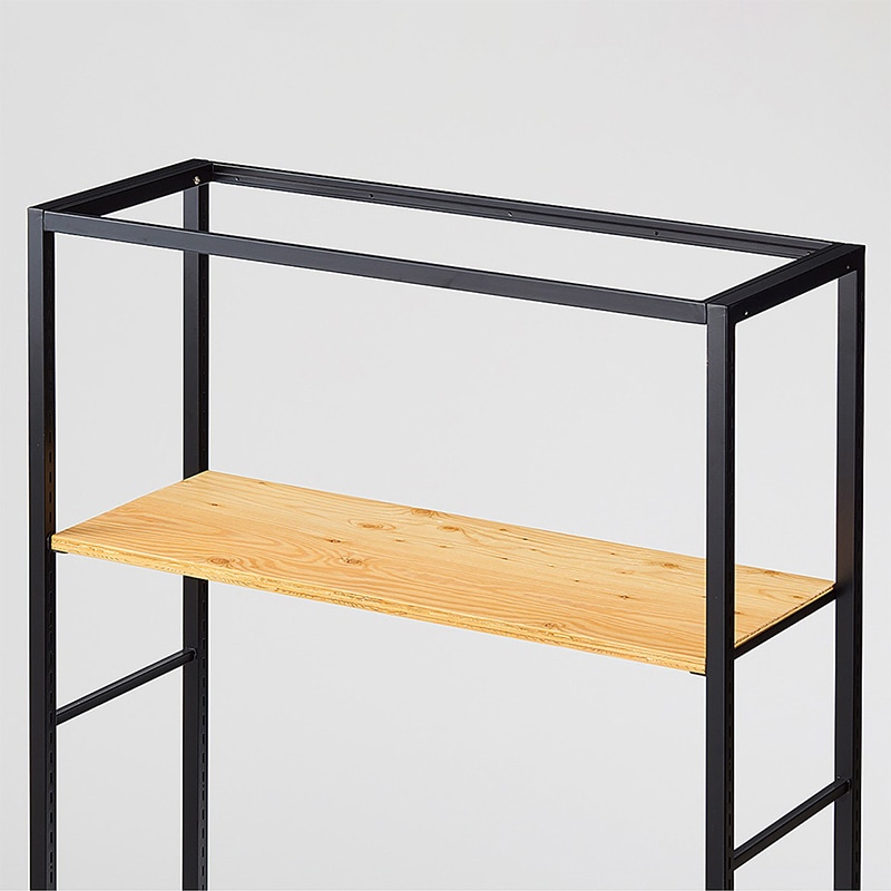 ストア・エキスプレス 店舗什器 ラテラル・ロコ 中間棚セット ブラック用 90×35cm ラーチ合板 61-808-75-12 1セット(ご注文単位1セット)【直送品】