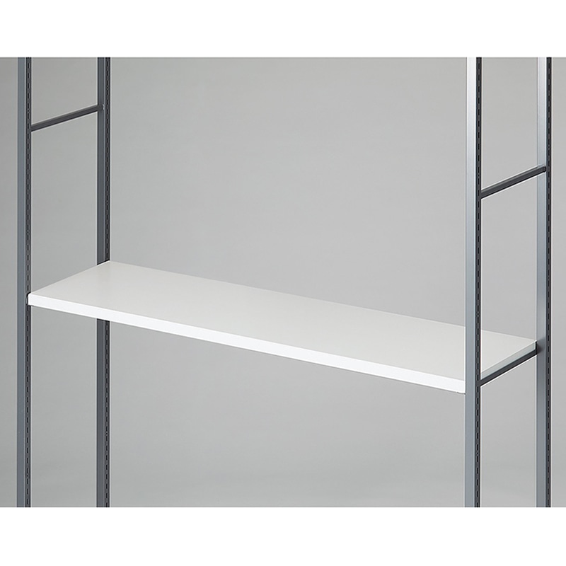 ストア・エキスプレス 店舗什器 ラテラル・ロコ 中間棚セット グレー用 120×35cm ホワイト 61-808-76-2 1セット(ご注文単位1セット)【直送品】