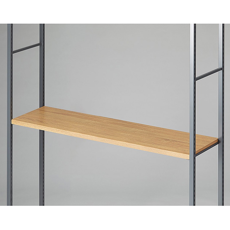 ストア・エキスプレス 店舗什器 ラテラル・ロコ 中間棚セット グレー用 120×35cm ラスティック柄 61-808-76-3 1セット(ご注文単位1セット)【直送品】