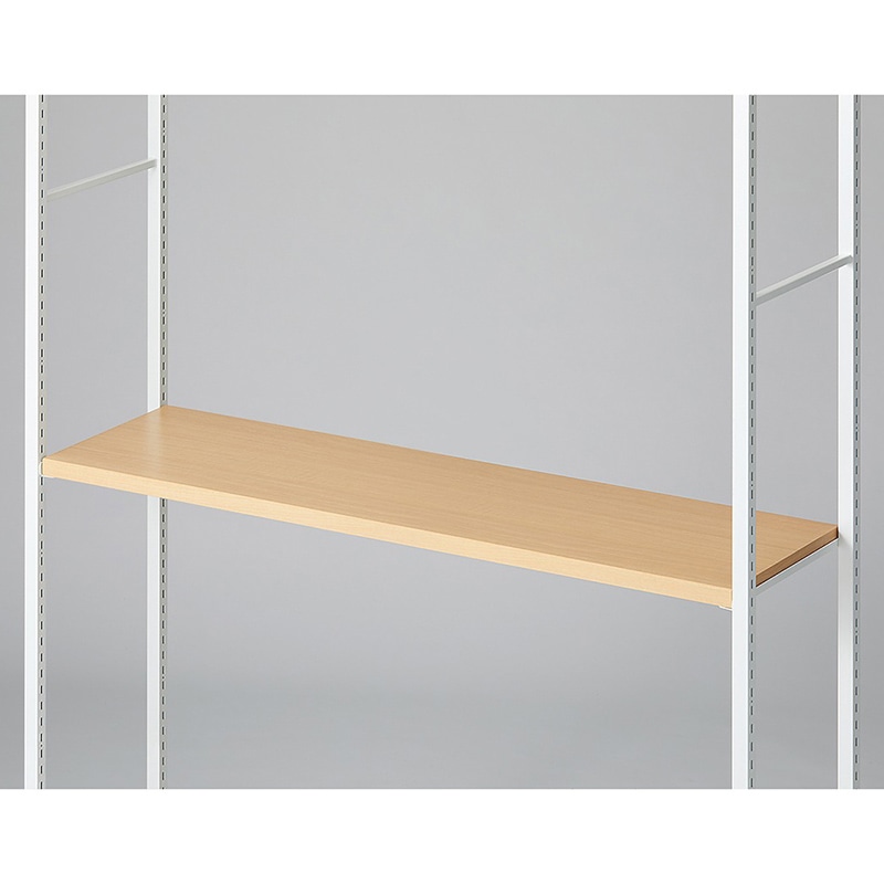 ストア・エキスプレス 店舗什器 ラテラル・ロコ 中間棚セット ホワイト用 120×35cm エクリュ 61-808-77-1 1セット(ご注文単位1セット)【直送品】