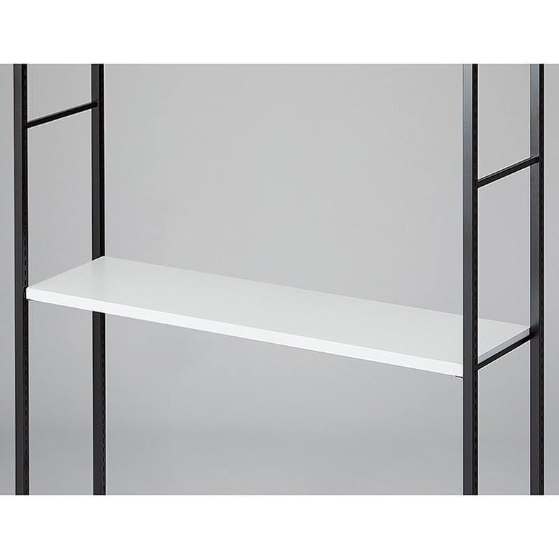 ストア・エキスプレス 店舗什器 ラテラル・ロコ 中間棚セット ブラック用 120×35cm ホワイト 61-808-78-2 1セット(ご注文単位1セット)【直送品】