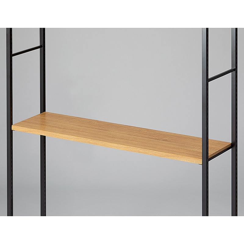 ストア・エキスプレス 店舗什器 ラテラル・ロコ 中間棚セット ブラック用 120×35cm ラスティック柄 61-808-78-3 1セット(ご注文単位1セット)【直送品】