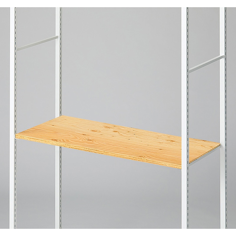 ストア・エキスプレス 店舗什器　ラテラル・ロコ　中間棚セット　ホワイト用 90×40cm　ラーチ合板 61-808-96-12 1セット（ご注文単位1セット）【直送品】