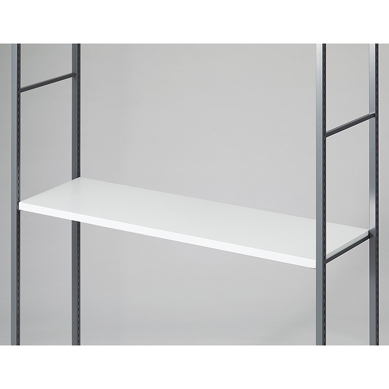 ストア・エキスプレス 店舗什器　ラテラル・ロコ　中間棚セット　グレー用 120×40cm　ホワイト 61-808-98-2 1セット（ご注文単位1セット）【直送品】