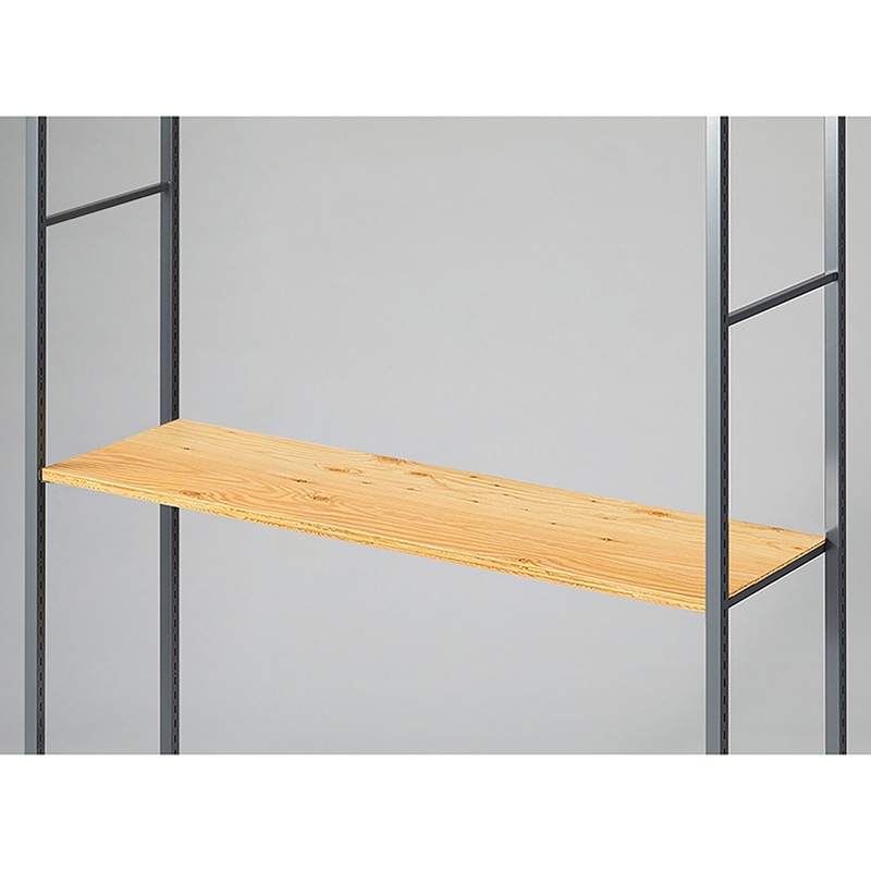 ストア・エキスプレス 店舗什器　ラテラル・ロコ　中間棚セット　グレー用 120×40cm　ラーチ合板 61-808-98-12 1セット（ご注文単位1セット）【直送品】