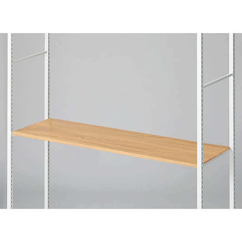 ストア・エキスプレス 店舗什器　ラテラル・ロコ　中間棚セット　ホワイト用 120×40cm　木目調スチール棚 61-808-99-11 1セット（ご注文単位1セット）【直送品】