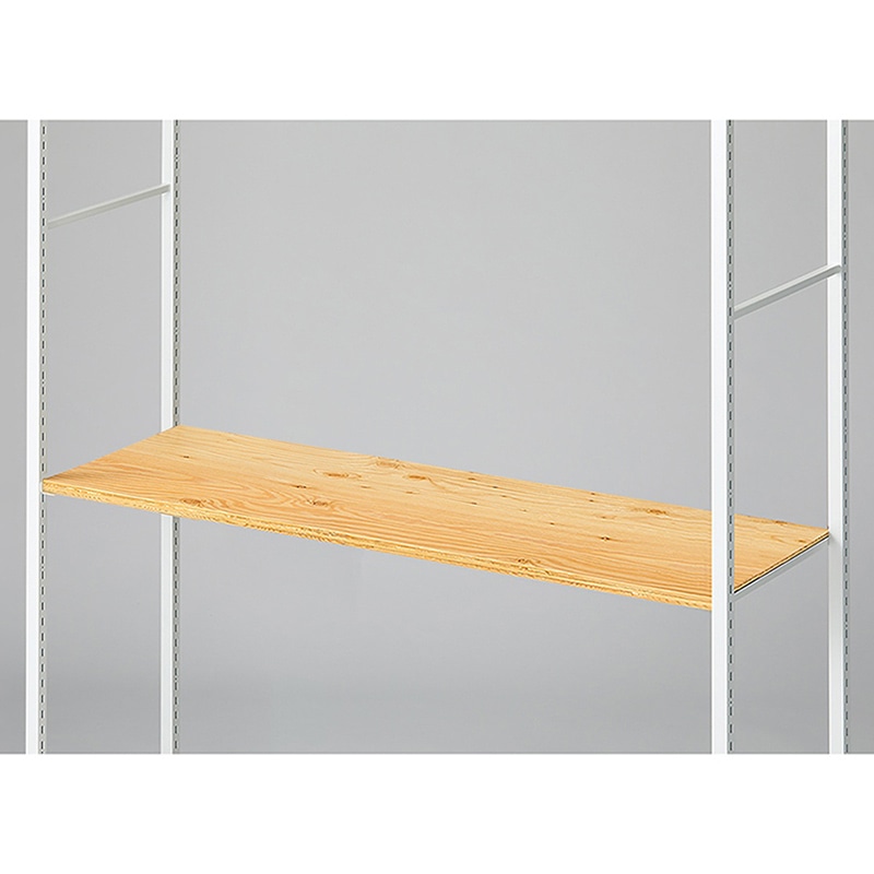 ストア・エキスプレス 店舗什器　ラテラル・ロコ　中間棚セット　ホワイト用 120×40cm　ラーチ合板 61-808-99-12 1セット（ご注文単位1セット）【直送品】