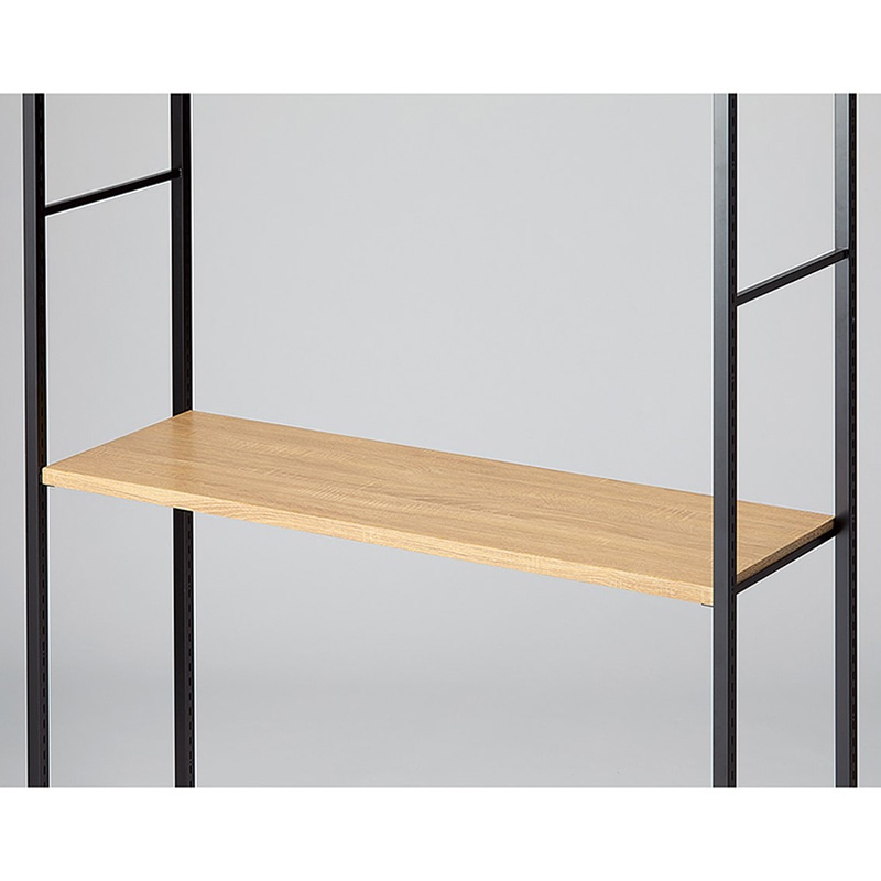 ストア・エキスプレス 店舗什器　ラテラル・ロコ　中間棚セット　ブラック用 120×40cm　ラスティック柄 61-809-1-3 1セット（ご注文単位1セット）【直送品】