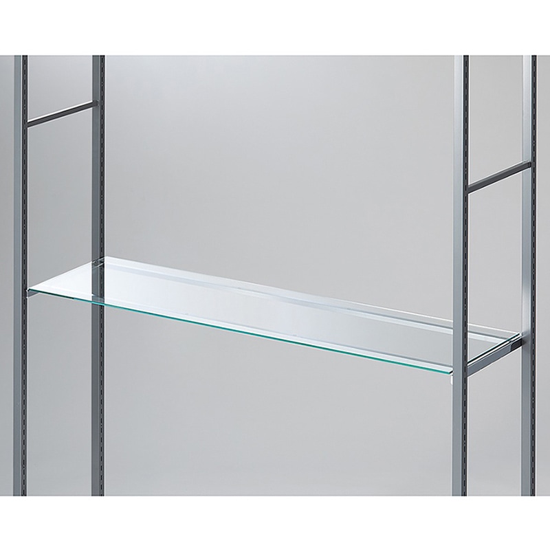 ストア・エキスプレス 店舗什器　ラテラル・ロコ　ガラス棚セット 120×35cm　5mm厚 61-808-80-1 1セット（ご注文単位1セット）【直送品】