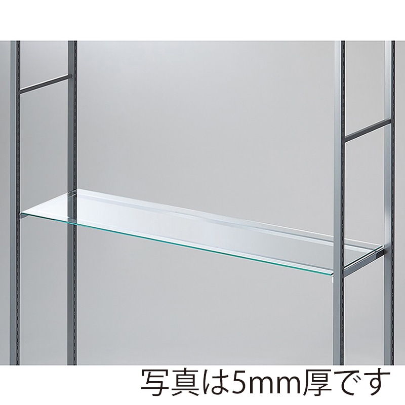ストア・エキスプレス 店舗什器　ラテラル・ロコ　ガラス棚セット 120×35cm　8mm厚 61-808-80-2 1セット（ご注文単位1セット）【直送品】
