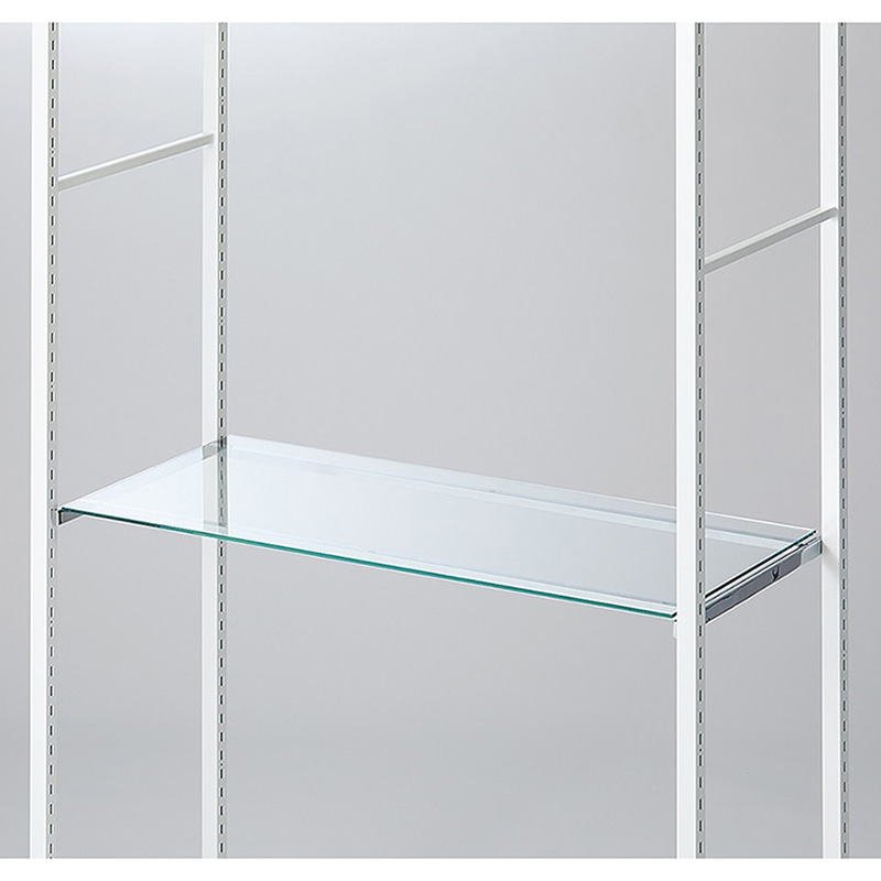 ストア・エキスプレス 店舗什器　ラテラル・ロコ　ガラス棚セット 90×40cm　5mm厚 61-809-2-1 1セット（ご注文単位1セット）【直送品】